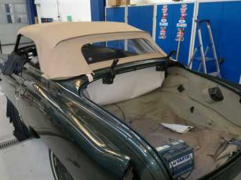 Cadillac Coupe kaleche i SG stof for+bag