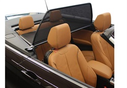 Windbreaker BMW F23, sort dobbeltramme beklædt med kunstlæder