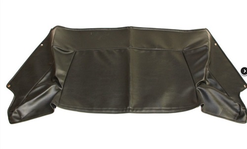 Kalechecover Peugeot 205 i sort kunstlæder, til når kalechen er nede....